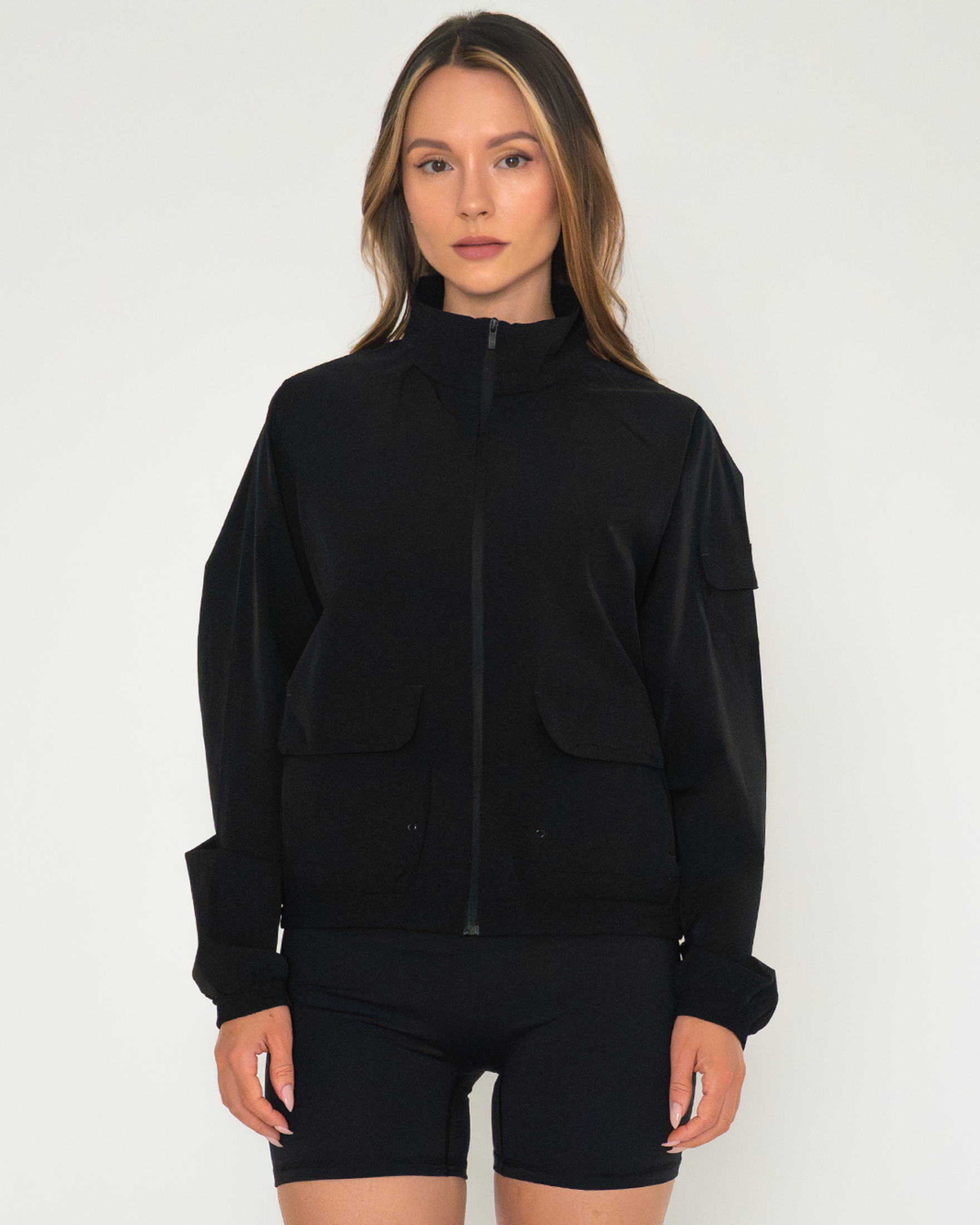 Cargo Nylon Windbreaker Jacket