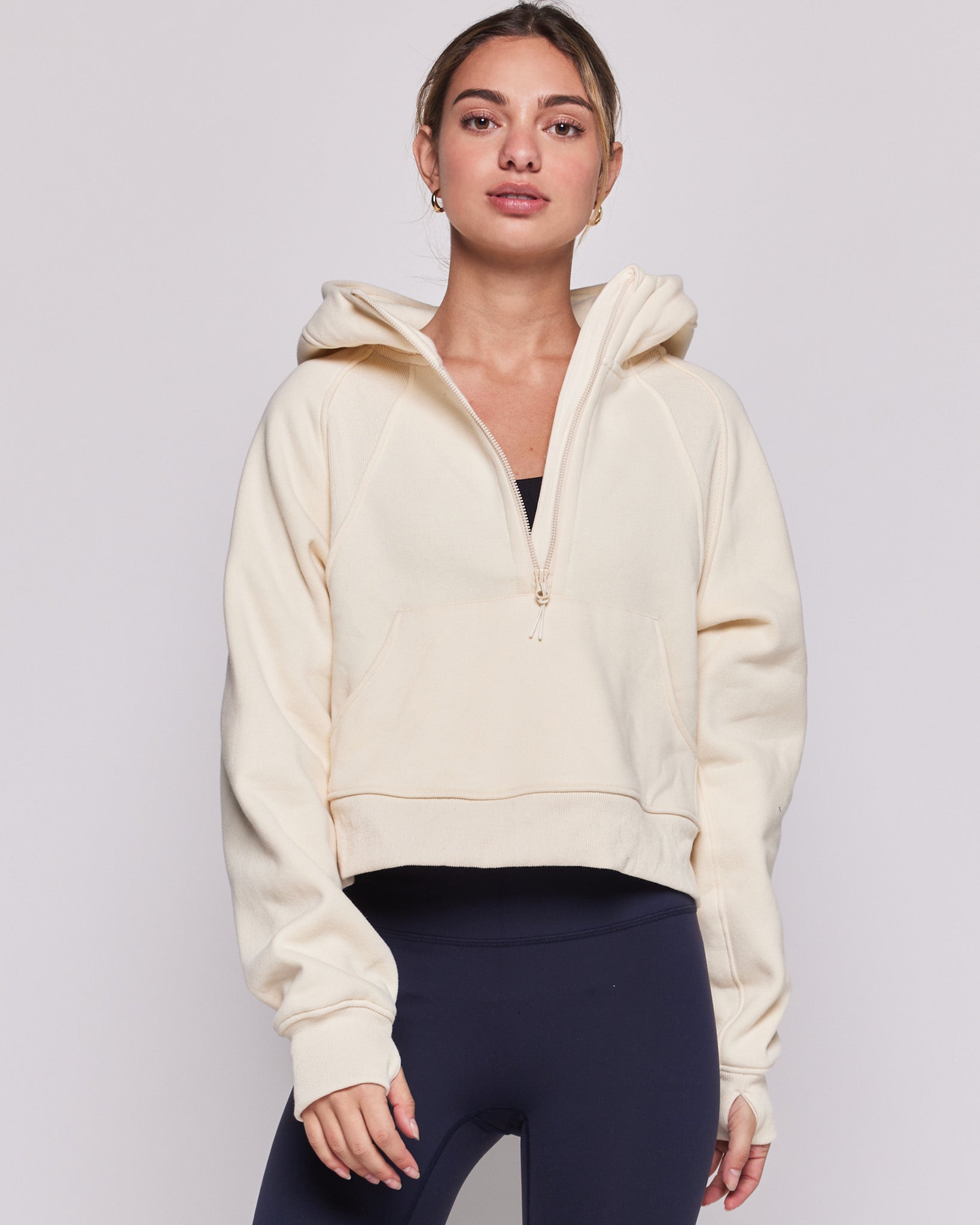 Effortless Fleece Half Zip Hoodie