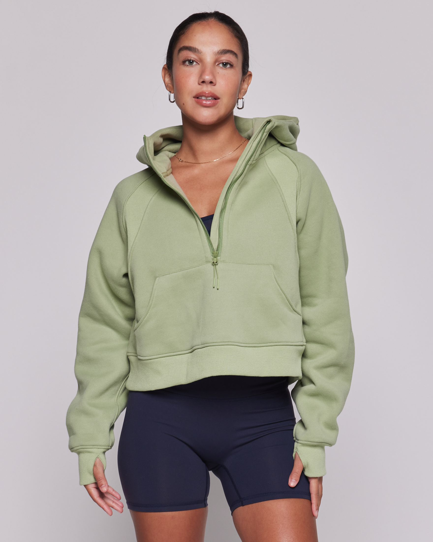 Effortless Fleece Half Zip Hoodie